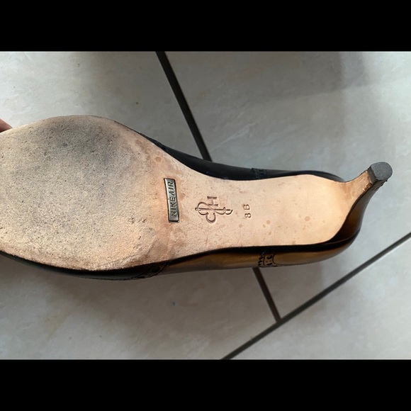 Cole Haan Oxford Blk Leather Pump Nike Technology - Picture 3 of 3